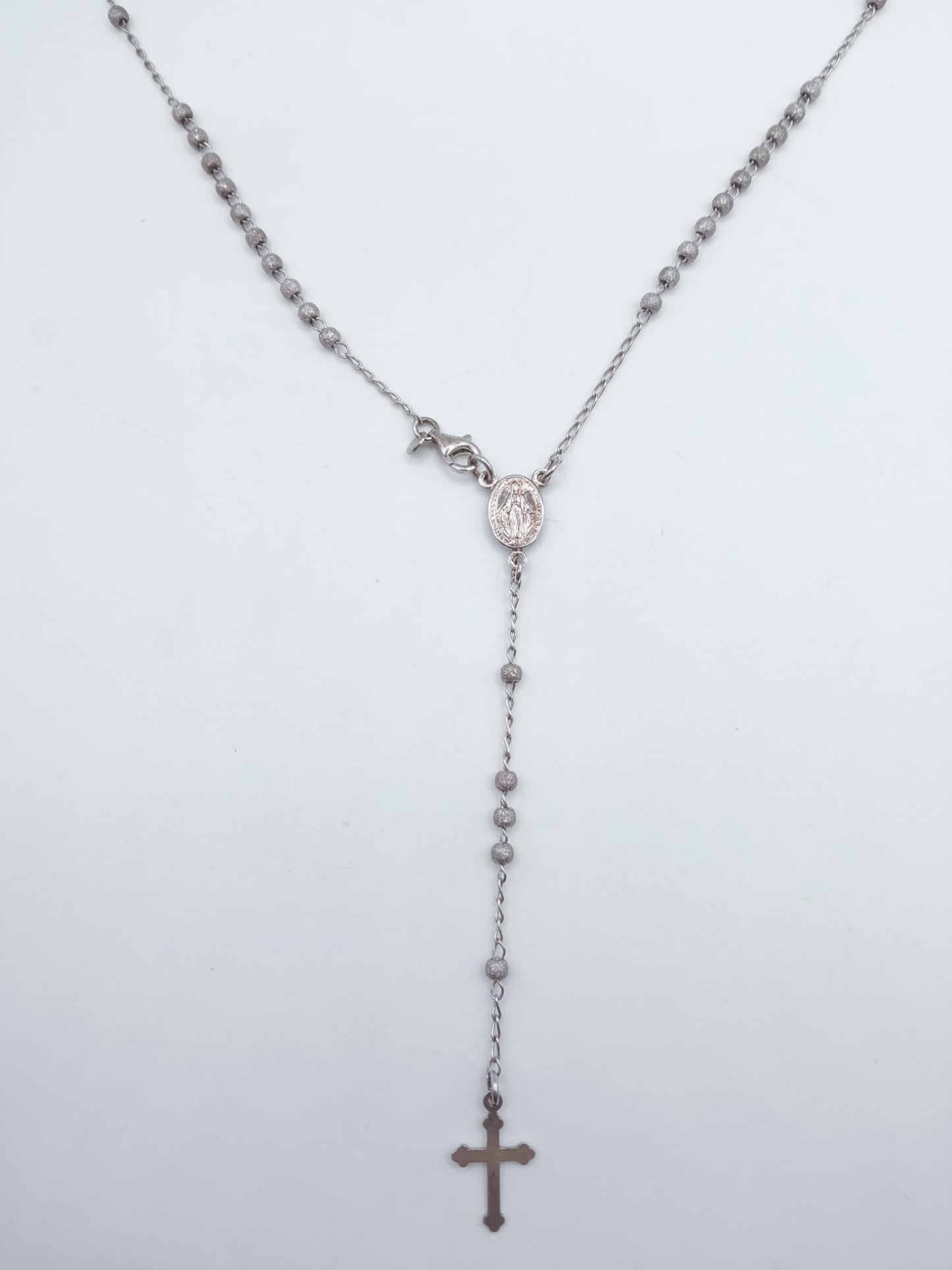 ROSARIO IN ARGENTO 925% MATTO