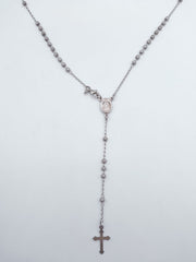 ROSARIO IN ARGENTO 925% MATTO